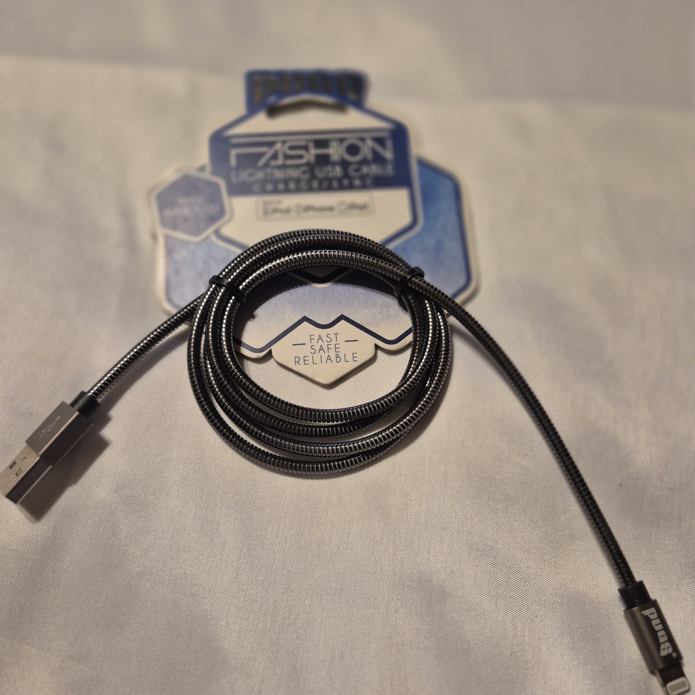 Gray Charging Cable New For Iphone Ipad Or Ipod